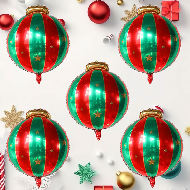 Party Event Supply Store - 5 pz Rosso Verde Palla Di