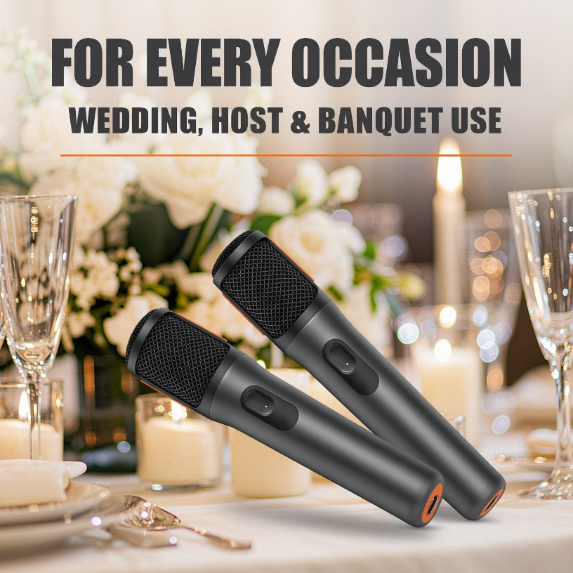 Event & Party Supply Photos - Microfono Wireless Doppio AES-128 Criptato, Batteria