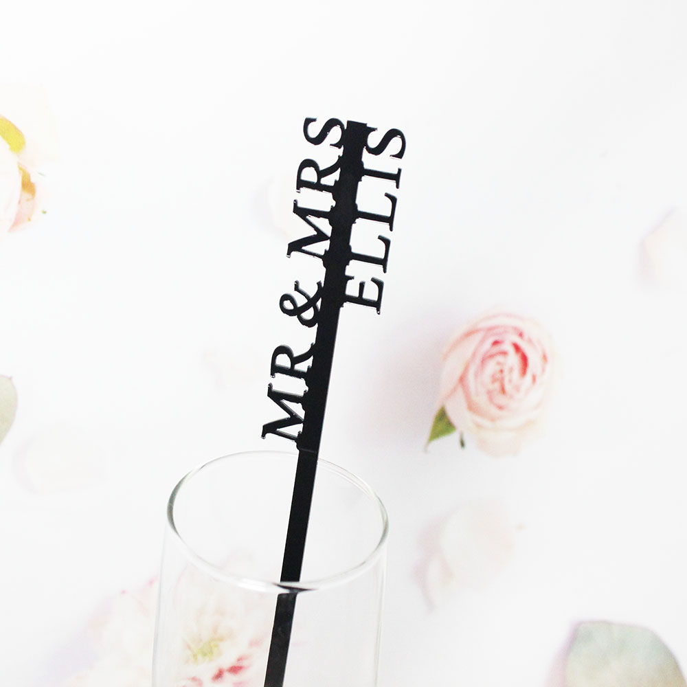 Centerpiece Stick - Agitatori per Bevande Personalizzati, Etichette per