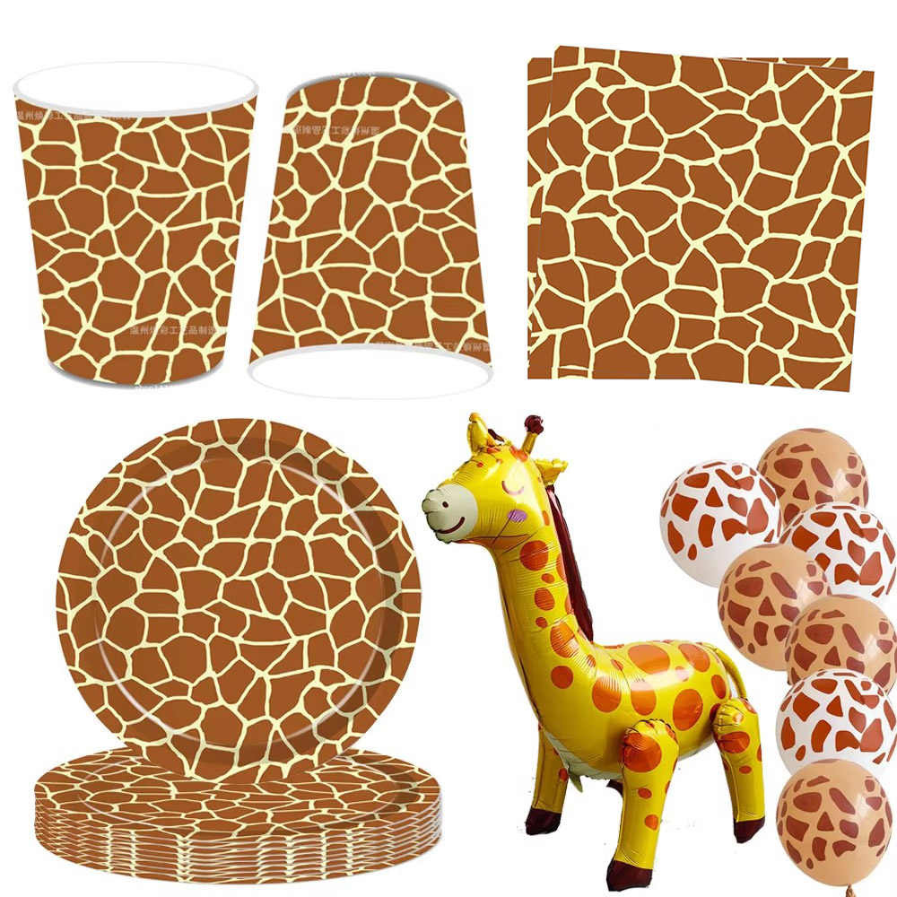 Table Cloth Disposable - Articoli per Feste a Tema Giraffa: