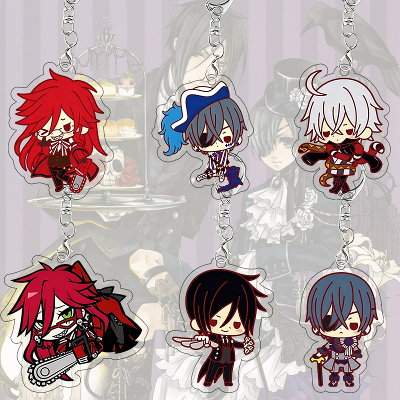 Event Supplies - Portachiavi in Acrilico Black Butler, Ciondolo