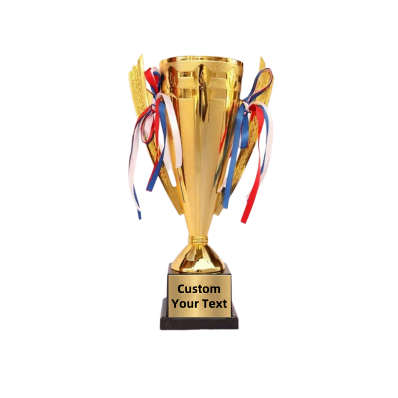 Plastic Cup 50Pcs - Trofeo a Coppa Dorata da 11/15