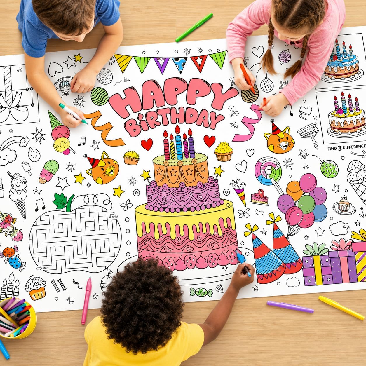 Poster Gigante da Colorare per - Table Cloth Disposable recensione e prezzo
