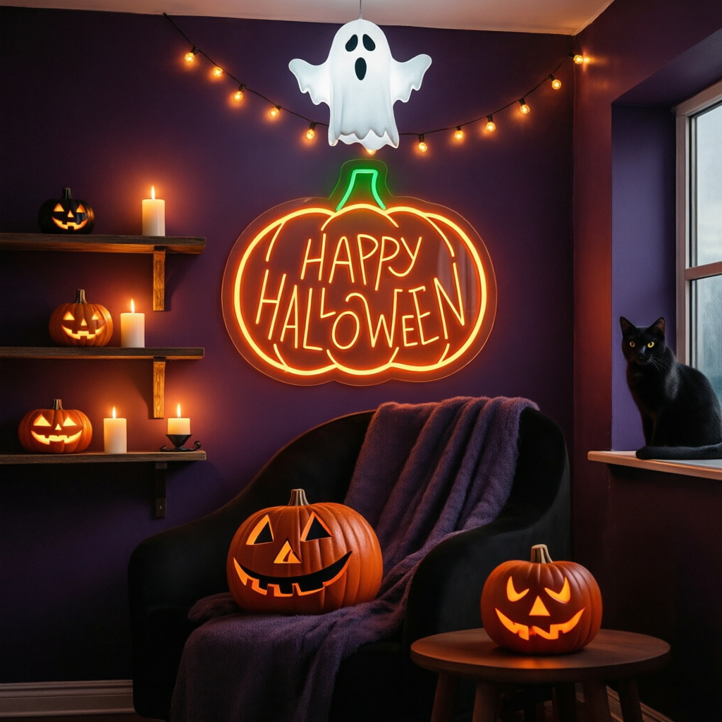 Insegna al Neon di Halloween P - Neon Sign Party recensione e prezzo