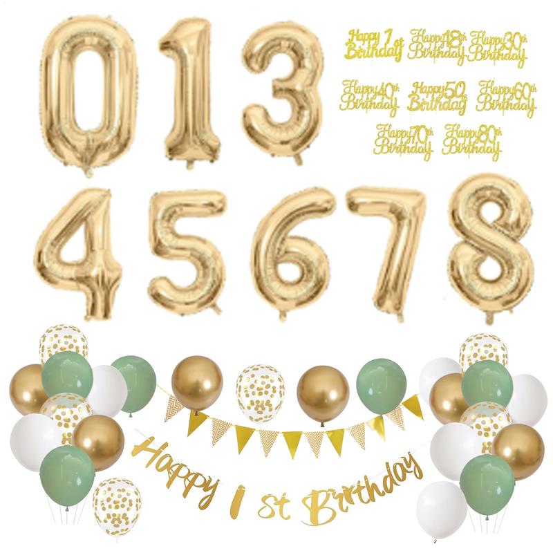 Set di decorazioni di complean - Party Banner Gold recensione e prezzo
