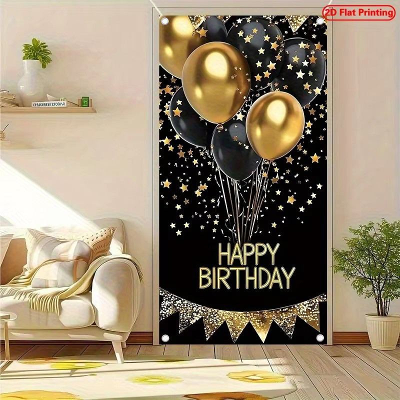 Striscione per porta 2D, 1 ele - Party Banner Gold recensione e prezzo